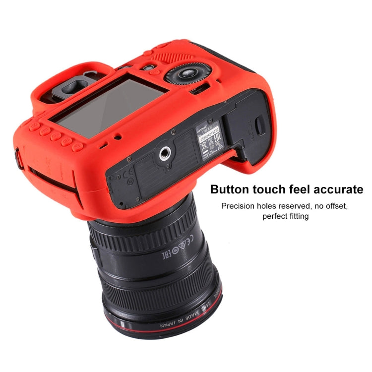 PULUZ Soft Silicone Protective Case for Canon EOS 5D Mark III / 5D3(Red) - Protective Case by PULUZ | Online Shopping UK | buy2fix