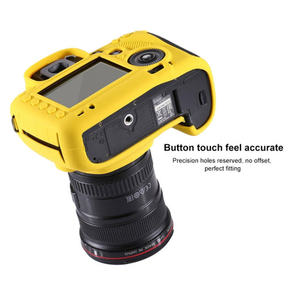 PULUZ Soft Silicone Protective Case for Canon EOS 5D Mark III / 5D3(Yellow) - Protective Case by PULUZ | Online Shopping UK | buy2fix