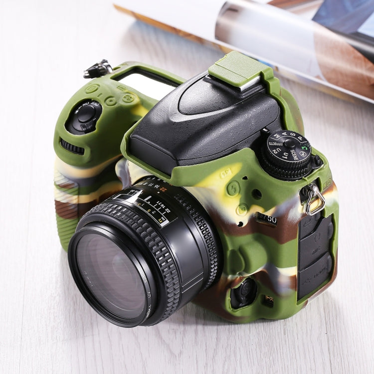 PULUZ Soft Silicone Protective Case for Nikon D750(Camouflage) - Protective Case by PULUZ | Online Shopping UK | buy2fix