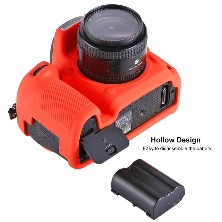 PULUZ Soft Silicone Protective Case for Nikon D750(Red) - Protective Case by PULUZ | Online Shopping UK | buy2fix