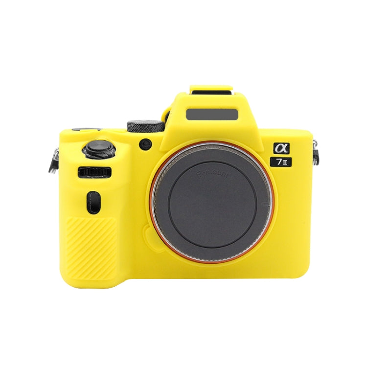 PULUZ Soft Silicone Protective Case for Sony ILCE-7MII / 7SMII / 7RMII(Yellow) - Protective Case by PULUZ | Online Shopping UK | buy2fix