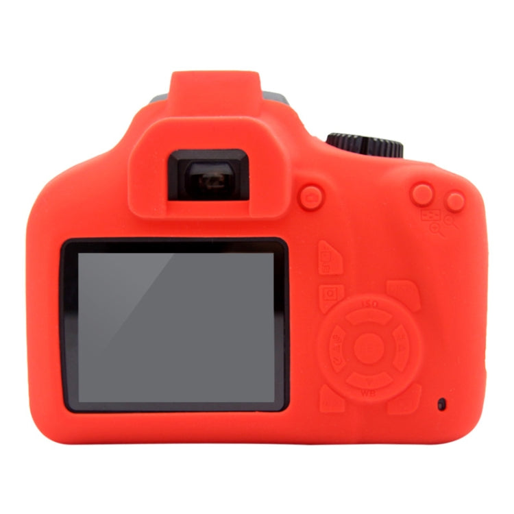 PULUZ Soft Silicone Protective Case for Canon EOS 3000D / 4000D(Red) - Protective Case by PULUZ | Online Shopping UK | buy2fix