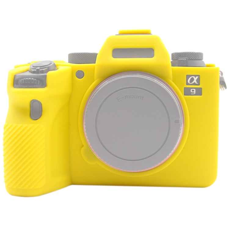 PULUZ Soft Silicone Protective Case for Sony ILCE-9M2/ Alpha 9 II / A92(Yellow) - Protective Case by PULUZ | Online Shopping UK | buy2fix