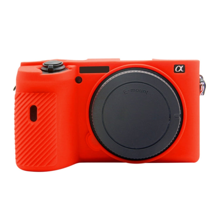 PULUZ Soft Silicone Protective Case for Sony A6600 / ILCE-6600 (Red) - Camera Accessories by buy2fix | Online Shopping UK | buy2fix