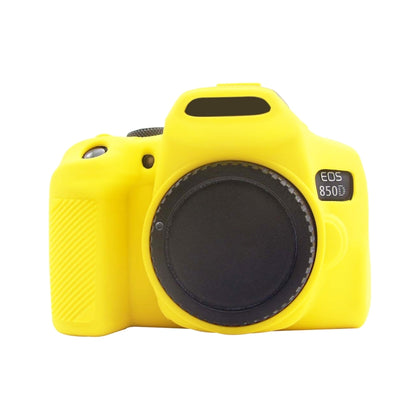 PULUZ Soft Silicone Protective Case for Canon EOS 850D(Yellow) - Protective Case by PULUZ | Online Shopping UK | buy2fix