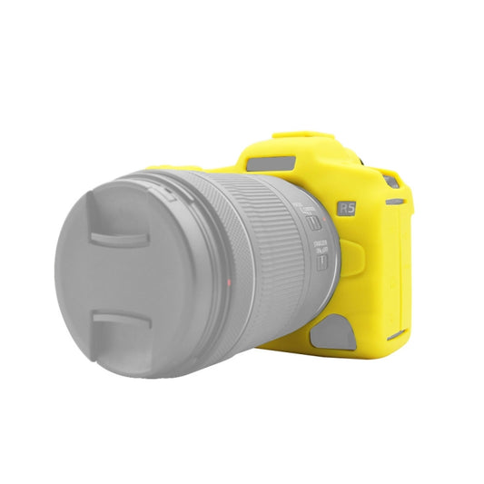 PULUZ Soft Silicone Protective Case for Canon EOS R5(Yellow) - Protective Case by PULUZ | Online Shopping UK | buy2fix