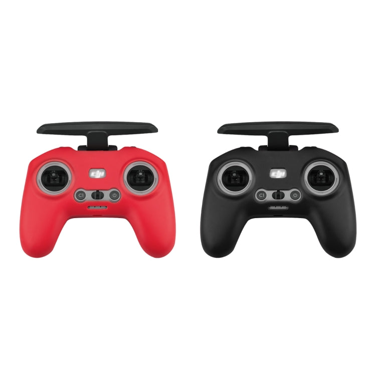 For DJI FPV Combo Remote Control PULUZ Silicone Protective Case(Red) - Cases & Bags by PULUZ | Online Shopping UK | buy2fix