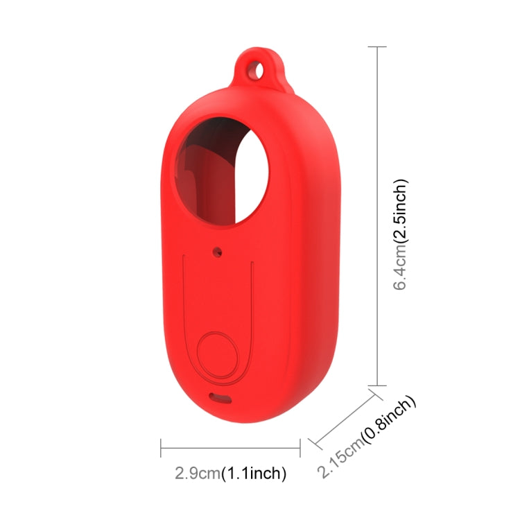 For Insta360 GO 3 PULUZ Camera Silicone Case with Lens  Cover (Red) - Case & Bags by PULUZ | Online Shopping UK | buy2fix