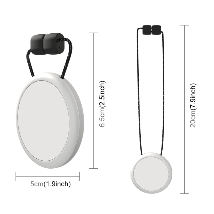 For Insta360 GO 3 PULUZ Magnetic Pendant Holder Quick Release Neck Strap (White) - Mount & Holder by PULUZ | Online Shopping UK | buy2fix