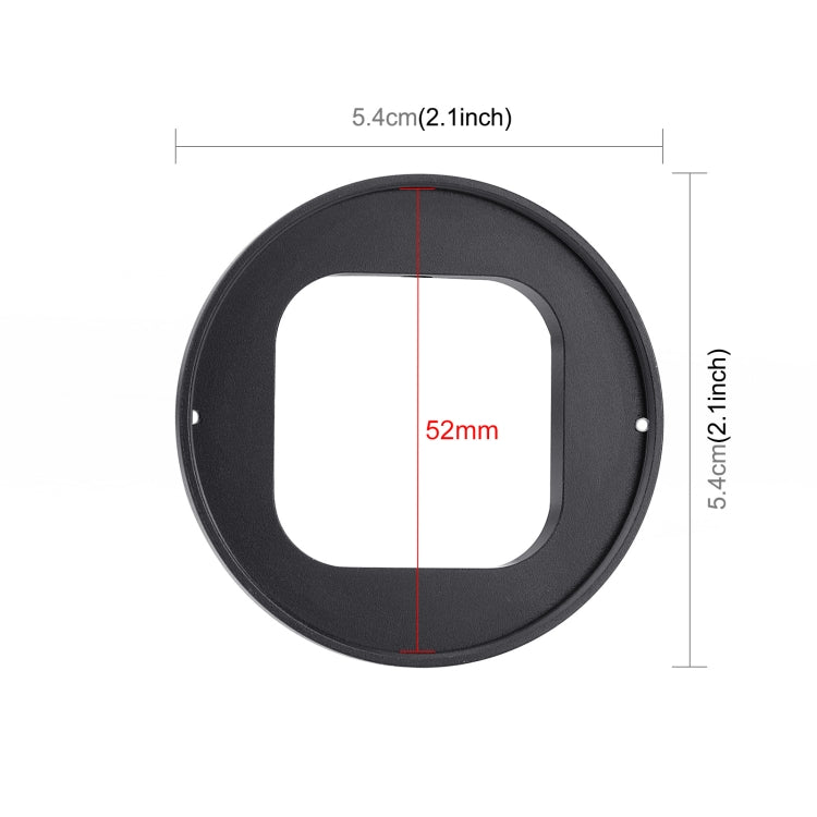 For GoPro HERO12 Black /11 Black /11 Black Mini /10 Black /9 Black PULUZ 52mm UV ND2-400 Filter with Adapter Ring(Black) - Lens Filter by PULUZ | Online Shopping UK | buy2fix