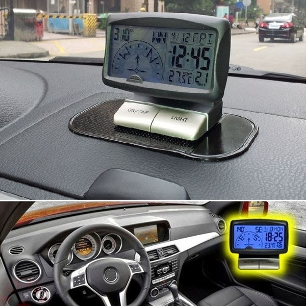 PR-166 3.5 inch LCD Multifunction Digital Car Compass - Clocks & Car Meters by buy2fix | Online Shopping UK | buy2fix