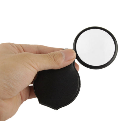 10 PCS 5X 50mm Magnifier Pocket Folding Magnifying Glass Loupe Pocket Spiegel(Black) - Consumer Electronics by buy2fix | Online Shopping UK | buy2fix