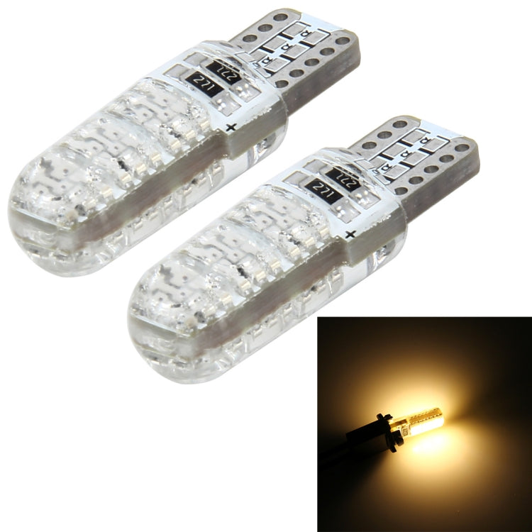 10 PCS T10 3W 300LM Silicone 6 LED SMD 5050 Car Clearance Lights Lamp, DC 12V - In Car by buy2fix | Online Shopping UK | buy2fix