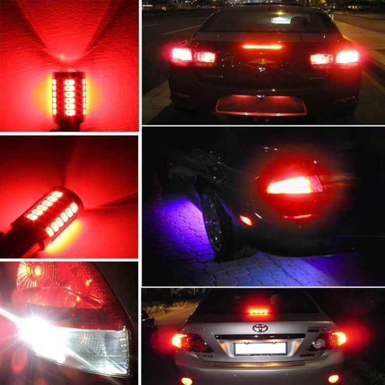 2PCS 1156/BA15S 16.5W 1155LM 630-660nm 33 LED SMD 5630 Red Light Car Brake Light Lamp Bulb for Vehicles , DC12V(Red Light) - In Car by buy2fix | Online Shopping UK | buy2fix