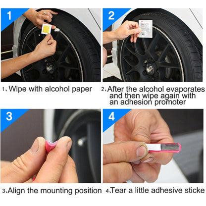 Universal Decorative Scratchproof Stickup 8M Flexible Car Wheel Hub TRIM Mouldings Decoration Strip(Purple) - In Car by buy2fix | Online Shopping UK | buy2fix