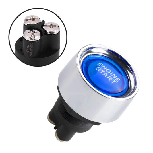 Blue Light Push Start Ignition Switch for Racing Sport (DC 12V) - In Car by buy2fix | Online Shopping UK | buy2fix