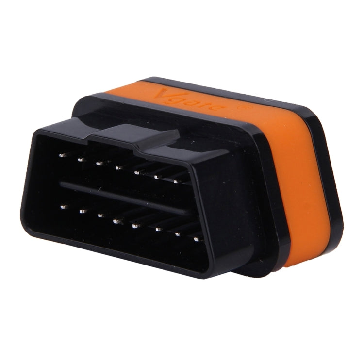 Vgate iCar II Super Mini ELM327 OBDII Bluetooth V3.0 Car Scanner Tool, Support Android OS, Support All OBDII Protocols(Orange + Black) - In Car by Vgate | Online Shopping UK | buy2fix