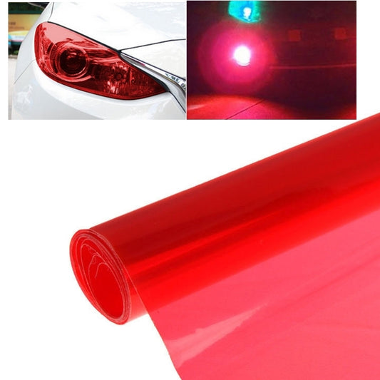 Protective Decoration Bright Surface Car Light Membrane /Lamp Sticker, Size: 195cm x 30cm(Red) - Auto Film by buy2fix | Online Shopping UK | buy2fix