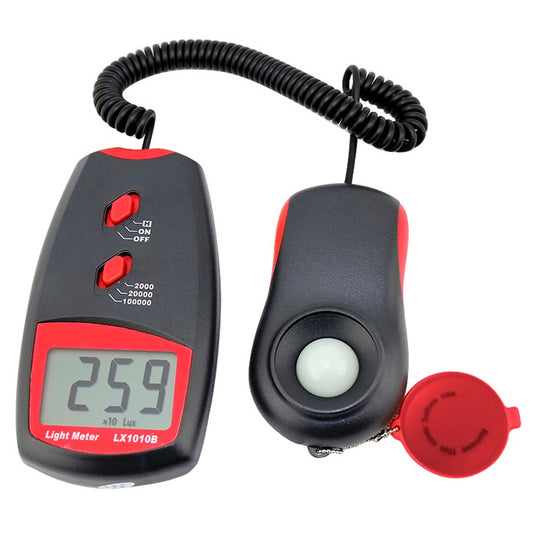 Digital Light Meter, Measuring Range: 1-100000 Lux(Red) - Light & Sound Meter by buy2fix | Online Shopping UK | buy2fix