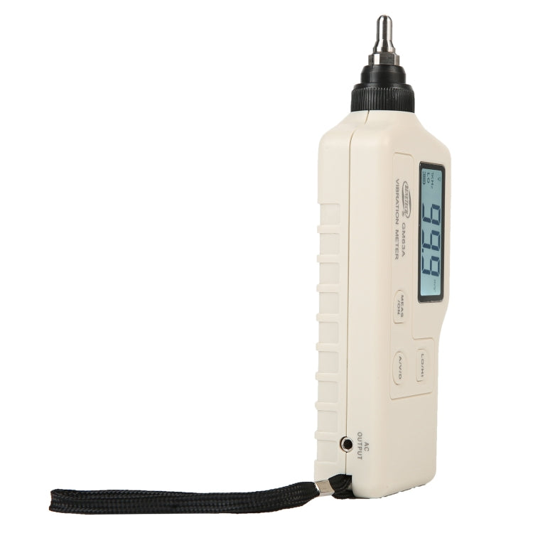 BENETECH GM63A Vibration Meter Digital Tester Vibrometer Analyzer Acceleration Velocity(White) - Other Tester Tool by BENETECH | Online Shopping UK | buy2fix