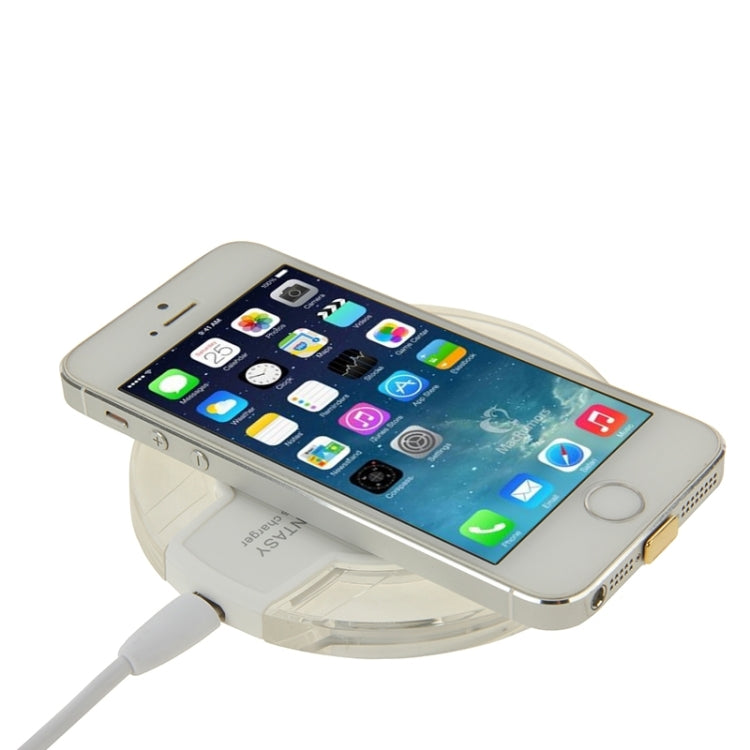 FANTASY Wireless Charger & 8Pin Wireless Charging Receiver , For iPhone 6 Plus / 6 / 5S / 5C / 5(White) - Mobile Accessories by buy2fix | Online Shopping UK | buy2fix