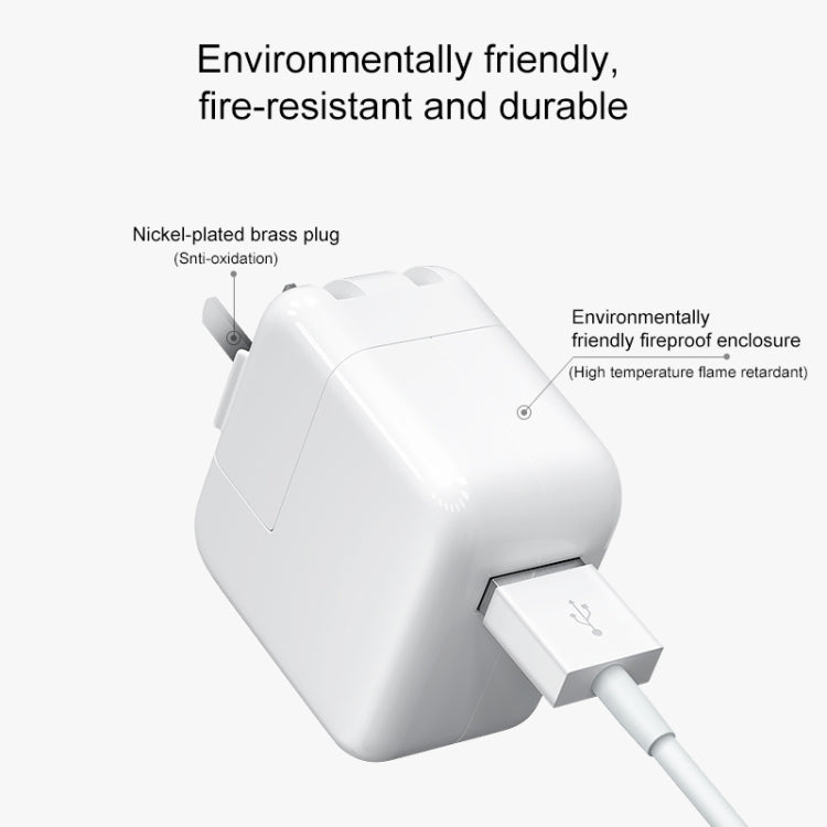 2.1A USB Power Adapter Travel Charger, EU Plug(White) - Apple Accessories by buy2fix | Online Shopping UK | buy2fix