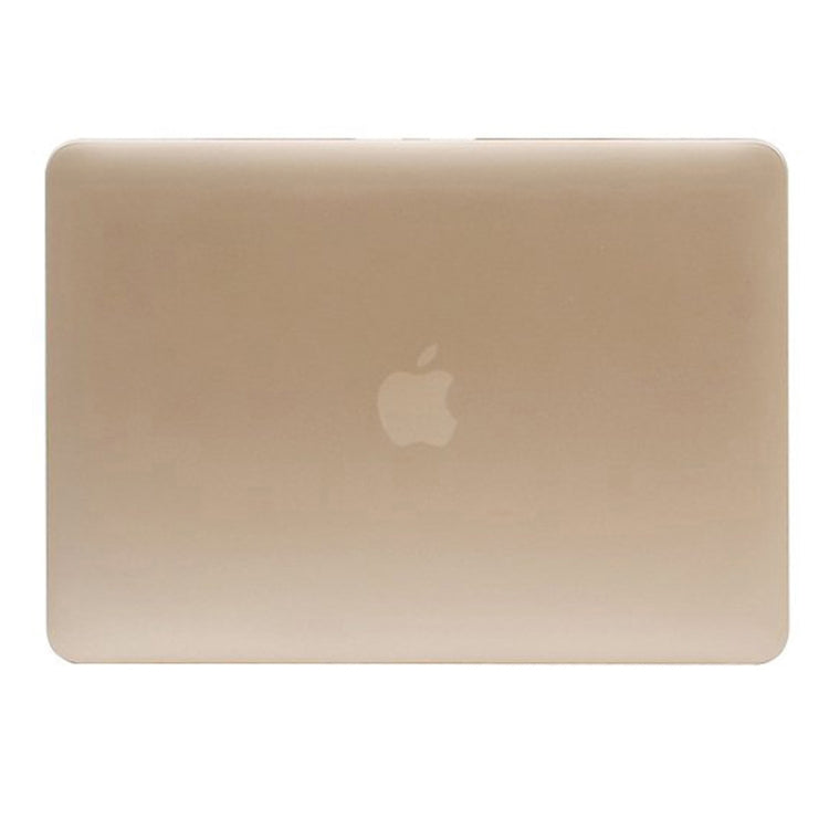 Frosted Hard Protective Case for Macbook Pro Retina 15.4 inch A1398 (Gold) - Apple Accessories by buy2fix | Online Shopping UK | buy2fix