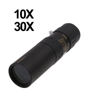 10-30 x 25mm Telescope Monocular for Backpacking / Hiking(Black) - Monocular Binoculars by Nikula | Online Shopping UK | buy2fix