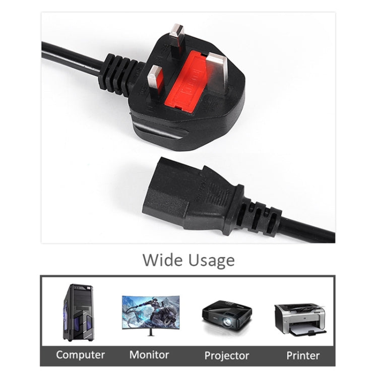 1.8m Big UK Power Cord - Power Cord by buy2fix | Online Shopping UK | buy2fix