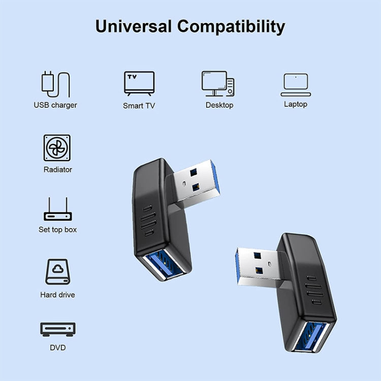 USB 3.0 AM to USB 3.0 AF Cable Adapter(Black) - USB 3.0 by buy2fix | Online Shopping UK | buy2fix