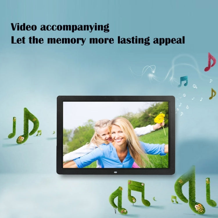 17 inch HD 1080P LED Display Multi-media Digital Photo Frame with Holder & Music & Movie Player, Support USB / SD / MS / MMC Card Input(White) - Consumer Electronics by buy2fix | Online Shopping UK | buy2fix