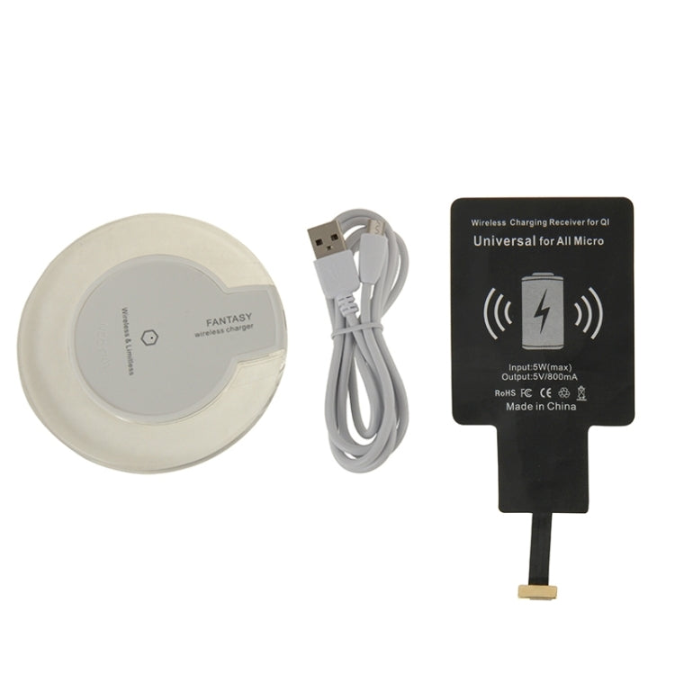 FANTASY Wireless Charger & Wireless Charging Receiver, For Galaxy Note Edge / N915V / N915P / N915T / N915A(White) - Mobile Accessories by buy2fix | Online Shopping UK | buy2fix