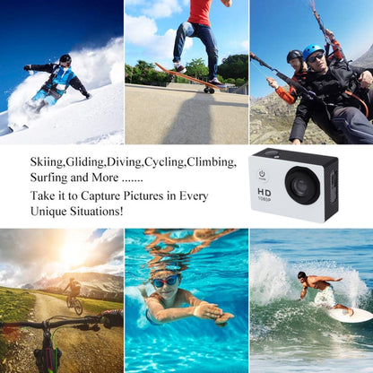 SJ4000 Full HD 1080P 2.0 inch LCD Sports Camcorder DV with Waterproof Case, Generalplus 6624, 30m Depth Waterproof(White) - DJI & GoPro Accessories by buy2fix | Online Shopping UK | buy2fix