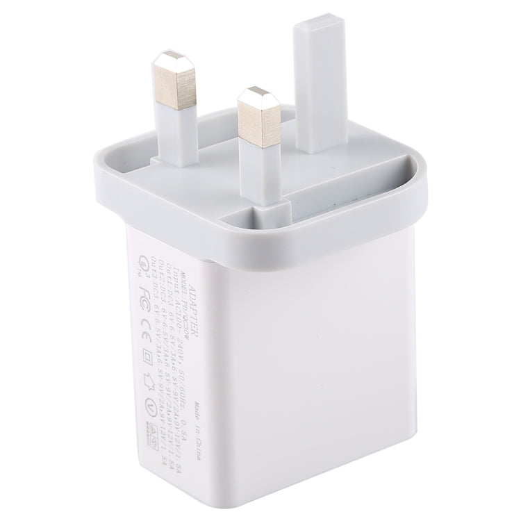 3A Max Output USB-PD + Dual QC3.0 USB Ports Travel Fast Charger, UK Plug - USB Charger by buy2fix | Online Shopping UK | buy2fix