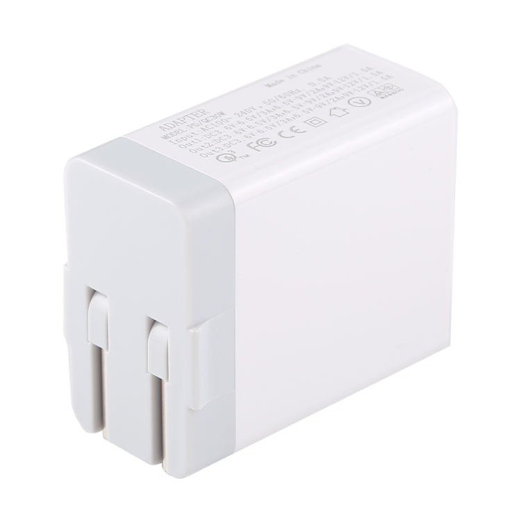 3A Max Output USB-PD + Dual QC3.0 USB Ports Travel Fast Charger, US Plug - USB Charger by buy2fix | Online Shopping UK | buy2fix