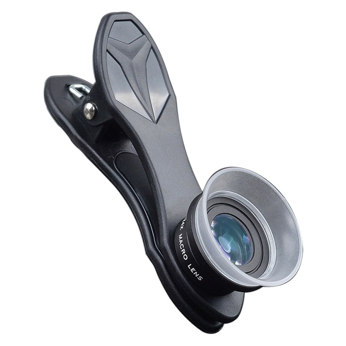 APEXEL APL-24X-H 2 in 1 Universal External 12X & 24X Macro Mobile Phone Lens with Lens Hood - Combination Lens by APEXEL | Online Shopping UK | buy2fix