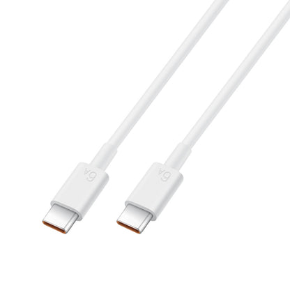 Original Huawei CC800 6A Type-C / USB-C to Type-C / USB-C Charging Data Cable, Length: 1.8m (White) - USB-C & Type-C Cable by Huawei | Online Shopping UK | buy2fix