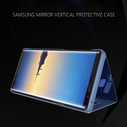Mirror Clear View Horizontal Flip PU Leather Case for Galaxy Note 9 , with Holder(Silver) - Samsung Accessories by buy2fix | Online Shopping UK | buy2fix