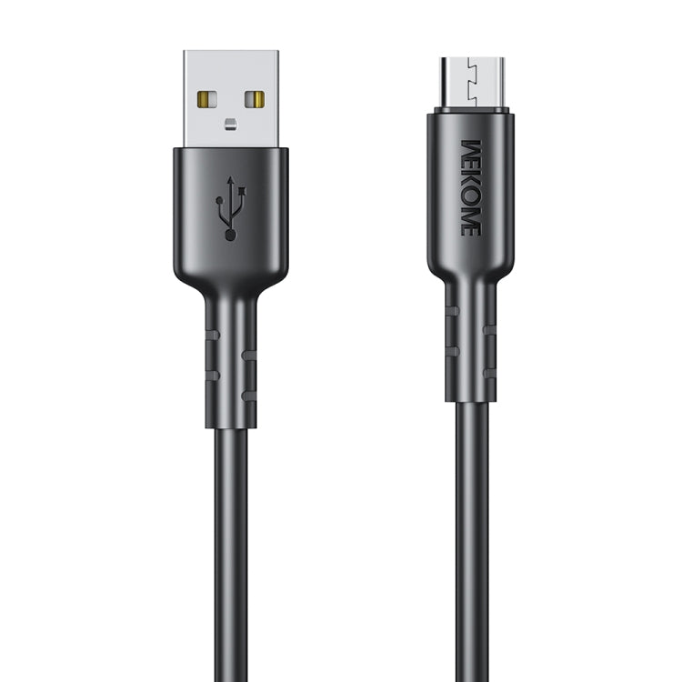 WEKOME WDC-01 Tidal Energy Series 3A USB to Micro USB PVC Data Cable, Length: 1m (Black) - Micro USB Cable by WK | Online Shopping UK | buy2fix