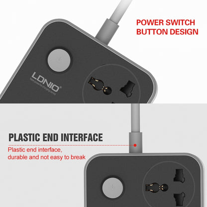 LDNIO SC3604 6 x USB Ports Multi-function Travel Home Office Socket, Cable Length: 2m, UK Plug - Consumer Electronics by LDNIO | Online Shopping UK | buy2fix