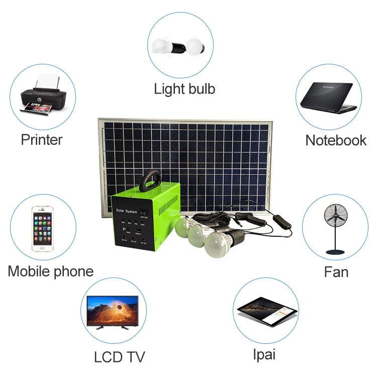 SG30W-AC100 30W Household High Power Solar Power Generation System - Consumer Electronics by buy2fix | Online Shopping UK | buy2fix