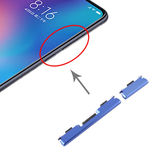 Side Keys for Xiaomi Mi 9(Blue) - Home key & Side Key by buy2fix | Online Shopping UK | buy2fix