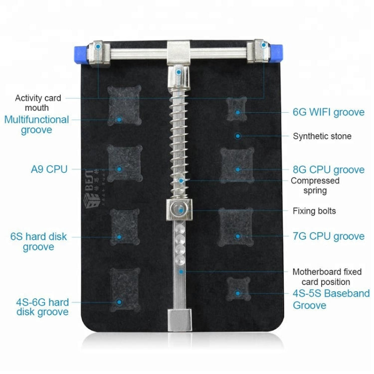 BEST-001E DIY FIX Stainless Steel Circuit Board PCB Holder Fixture Work Station for Chip Repair tools - Repair Fixture by BEST | Online Shopping UK | buy2fix