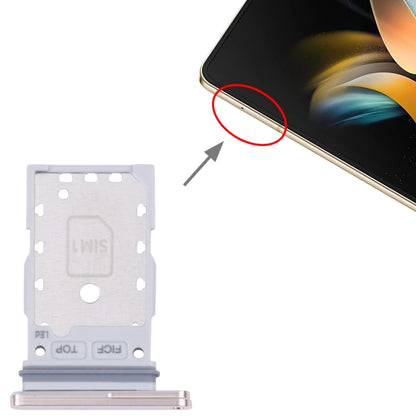 For Samsung Galaxy Z Fold4 SM-F936B Original SIM Card Tray + SIM Card Tray (Gold) - Repair & Spare Parts by buy2fix | Online Shopping UK | buy2fix
