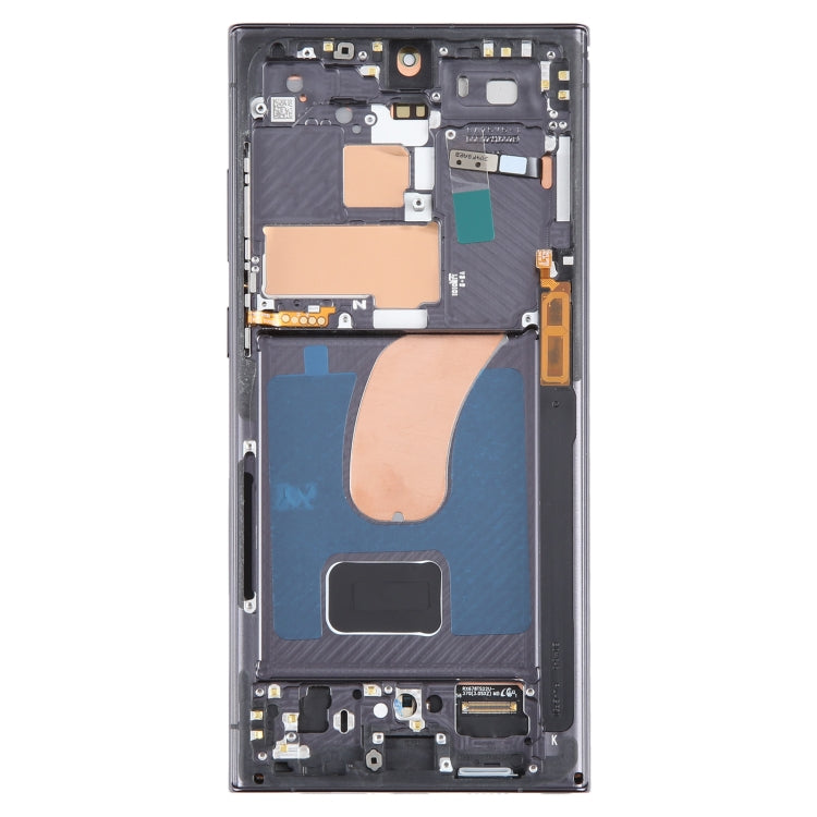 For Samsung Galaxy S23 Ultra 5G SM-S918U US Edition OLED LCD Screen Digitizer Full Assembly with Frame (Black) - LCD Screen by buy2fix | Online Shopping UK | buy2fix