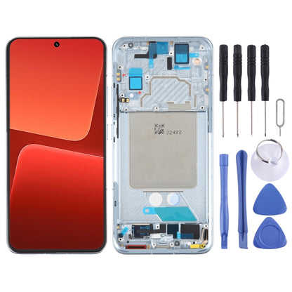 AMOLED Original LCD Screen For Xiaomi 13 Digitizer Full Assembly with Frame (Blue) - Repair & Spare Parts by buy2fix | Online Shopping UK | buy2fix