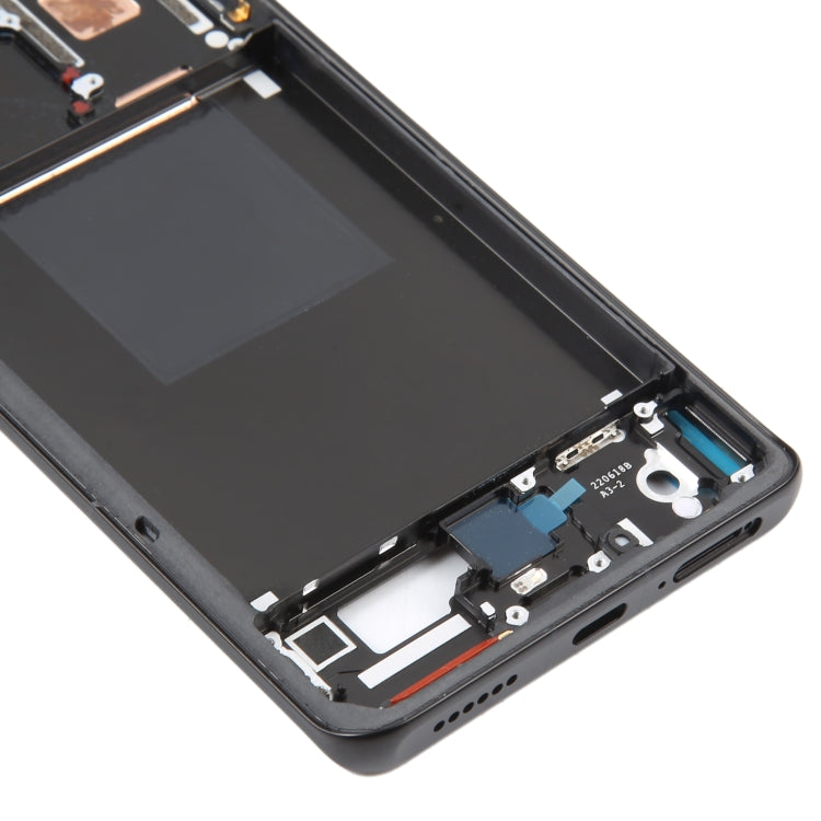 For Xiaomi 12S Ultra Original Front Housing LCD Frame Bezel Plate (Black) - Repair & Spare Parts by buy2fix | Online Shopping UK | buy2fix