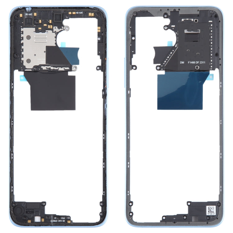 For Xiaomi Redmi 12 4G Original Front Housing LCD Frame Bezel Plate (Blue) - Frame Bezel Plate by buy2fix | Online Shopping UK | buy2fix