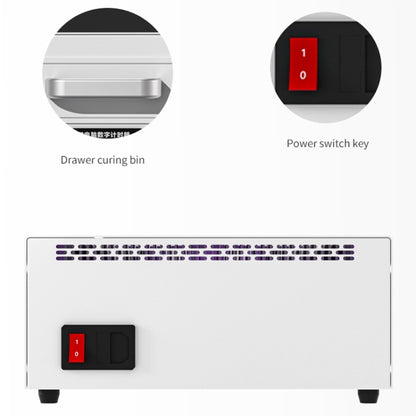 TBK 605 100W Mini UV Curing Lamp Box 48 LEDs Curved Surface Screen UV Curing Box, UK Plug - Others by TBK | Online Shopping UK | buy2fix