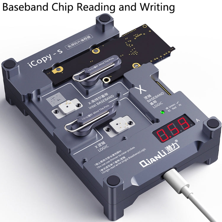 Qianli iCopy-S Double Sided Chip Test Stand 4 in1 Logic Baseband EEPROM Chip Non-removal For iPhone 6 / 6 Plus / 6S / 6S Plus - Repair Platform by QIANLI | Online Shopping UK | buy2fix